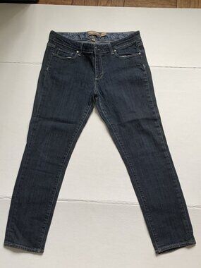 Paige PREMIUM DENIM Skyline Ankle Jeans 99% COTTON DARK WASH Size 30
